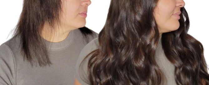 nano link extension before and after nano bead extenions